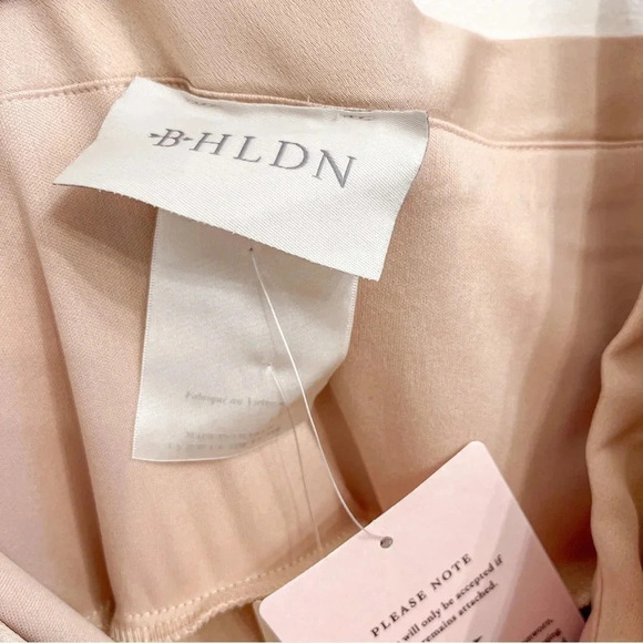 BHLDN Anthropologie Freya satin charmeuse dress beige oyster size 20 NWT - Picture 6 of 14